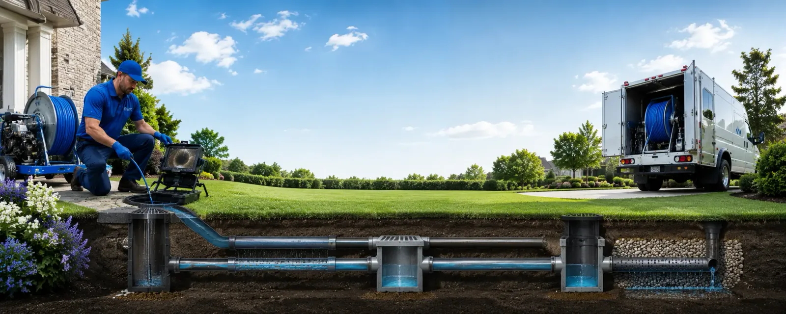 Outdoor drain cleaning information for Gerlaw, IL